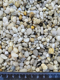Галька крымская жемчужная фр. 5-10 мм.  купить в Пензе фото Камень Клуб