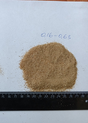 Кварцевый песок для площадок фр. 0,16-0,63 мм.  купить в Пензе фото Камень Клуб