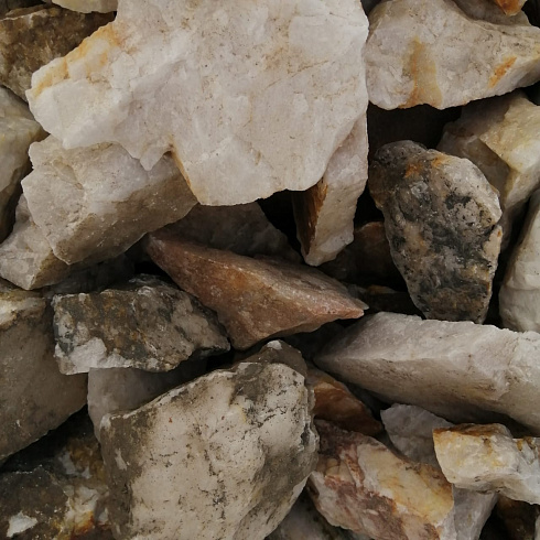 фото Кварц ( фр. 70-100 мм)  купить в Пензе в интернет-портале КАМЕНЬ КЛУБ