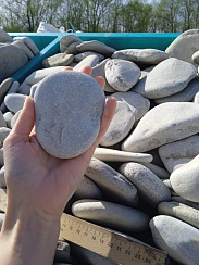 Галька черноморская фр. 100-150 мм.  купить в Пензе фото Камень Клуб