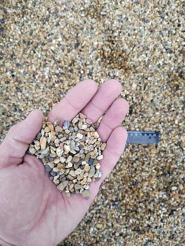 Галька речная окат (рыжая) фр.3-5 мм купить в Пензе 