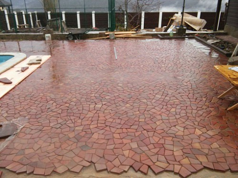 Kamenclub.ru: Песчаник брусчатка (Готика) art PSK-L-01  купить в Пензе    2600 руб/кв.м    фото КАМЕНЬ КЛУБ