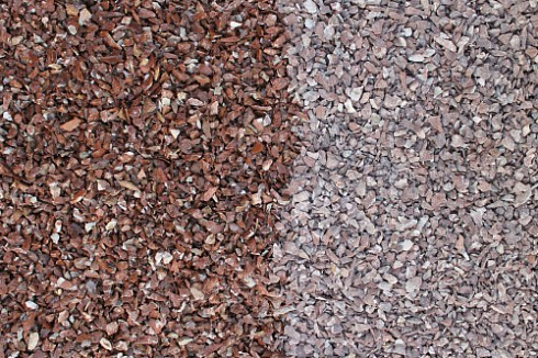 Kamenclub.ru: Мраморная крошка (щебень крошка розовый) фр. 5-10 мм.  купить в Пензе мрамор розовый, красный щебень колотый ландшафтный декоративный  11000 руб/т   фото КАМЕНЬ КЛУБ