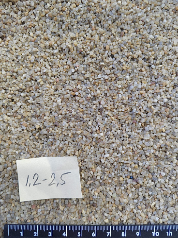 Кварцевый песок сухой фракцинированный фр. 1,2-2,5 мм.  купить в Пензе фото Камень Клуб