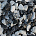 Kamenclub.ru: Мраморная крошка (щебень галтованный микс:зеленый-черный) фр.10-20 мм.  купить в Пензе мрамор зеленый, черный декоративные ландшафтные окатанные округлые камни щебня 14500 руб/т   фото КАМЕНЬ КЛУБ