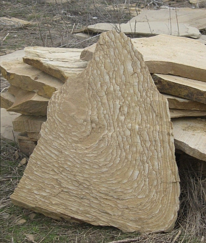 Kamenclub.ru: Форматный камень (плаха) пошаговая дорожка от 70-150 см (4 -12 см)  купить в Пензе плитняк  форматный плаха желтый песчаник 9 000 руб/т   фото КАМЕНЬ КЛУБ