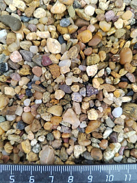Галька речная окат (рыжая) фр.3-5 мм купить в Пензе  фото, отзывы на сайте Камень Клуб