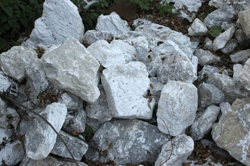 Kamenclub.ru: Мраморизированный известняк фр. 100-500 мм.  купить в Пензе известняк серый белый темно-серый сероватый валун природного образования окатанный 10500 руб/т   фото КАМЕНЬ КЛУБ