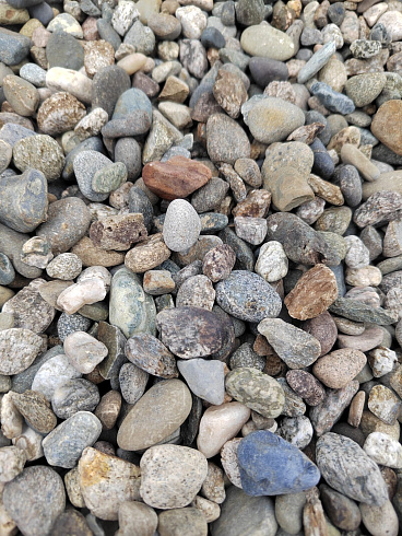Kamenclub.ru: Галька речная окат (серая) фр.10-20 мм купить  в Пензе галька речная серая, серый, темно-серый, светло-серый, коричневый ландшафтная декоративная речная окатанная округлая галька 5000 руб/т   фото КАМЕНЬ КЛУБ