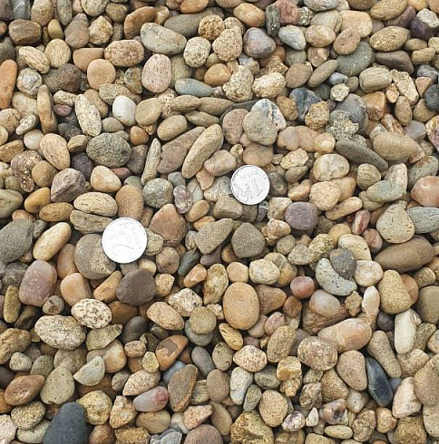 Kamenclub.ru: Галька окат (серо-желтая) фр.10-20 мм. купить  в Пензе галька серо-желтая, рыжая, серый речная окатанная округлая галька 5000 руб/т   фото КАМЕНЬ КЛУБ