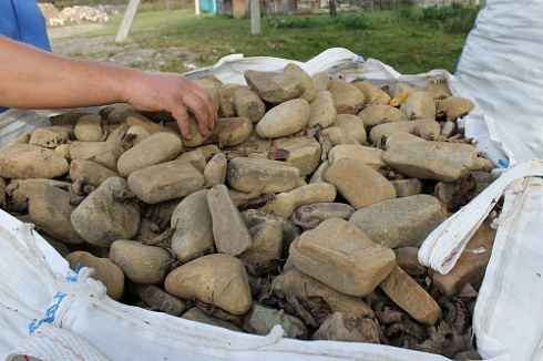 Kamenclub.ru: Песчаник брусчатка  купить в Пензе    5 500 руб/т   фото КАМЕНЬ КЛУБ