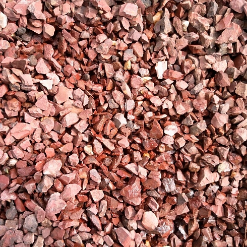 Kamenclub.ru: Щебень крошка красный (ЯШМА) фр. 10-20 мм.  купить в Пензе яшма красный, бордовый, оранжевый, рыжий декоративный каменный ландшафтный щебень колотый 9000 руб/т   фото КАМЕНЬ КЛУБ