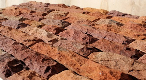 Kamenclub.ru: Песчаник (красный дракон) art PSK-5-03  купить в Пензе    3350 руб/кв.м   фото КАМЕНЬ КЛУБ