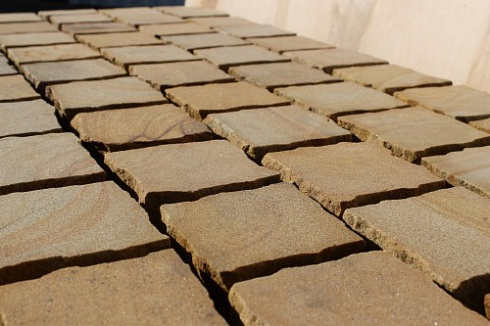 Kamenclub.ru: Песчаник брусчатка (Прага) art PSG-10-07  купить в Пензе    2600 руб/кв.м   фото КАМЕНЬ КЛУБ