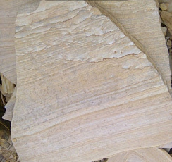 Kamenclub.ru: Песчаник пластушка желтый с рисунком (4-6 см)  купить в Пензе плитняк пластушка желтый с рисунком песчаник 9 000 руб/м3   фото КАМЕНЬ КЛУБ