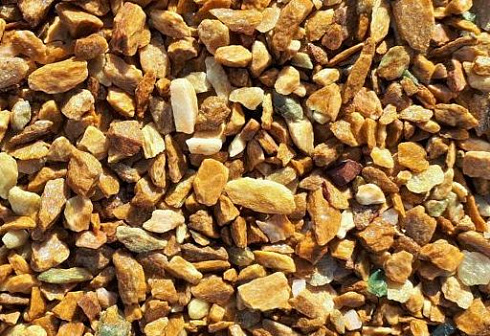 Kamenclub.ru: Щебень крошка желтый (ЗЛАТОЛИТ) фр. 20-40 мм.  купить в Пензе златолит бежевый, золотистый, желтый декоративная каменная крошка 10800 руб/т   фото КАМЕНЬ КЛУБ