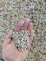 Галька крымская жемчужная фр. 3-5 мм.  купить в Пензе фото Камень Клуб
